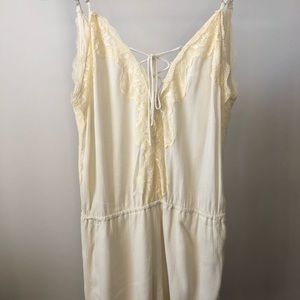 PacSun Yellow Lace Romper